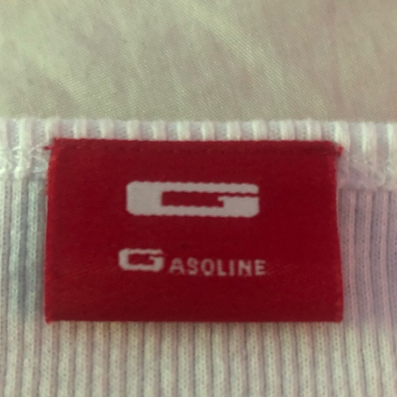 3/$25 GASOLINE XL White w rose crochete’ appliqué - Picture 8 of 8